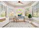Home office nook with three large windows at 1156 Piedmont Ne Ave # B3, Atlanta, GA 30309