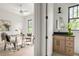 Cozy office and bathroom with contemporary furnishings, natural light, and modern design elements at 2745 S Bamby Ne Ln, Brookhaven, GA 30319