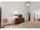 Bright bedroom with ensuite bathroom, chair rail and natural light at 895 Fawn Way, Marietta, GA 30068