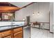 Modern kitchen design with granite countertops, stainless steel appliances, wood trim and vaulted ceilings at 895 Fawn Way, Marietta, GA 30068
