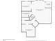 Unfinished basement floorplan shows dimensions of each room and space at 1838 Lakeview Bend Way, Buford, GA 30519