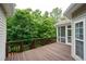 Spacious backyard deck with a screened-in porch and great views at 223 Oak Grove Dr, Dallas, GA 30157