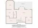 Basement floorplan featuring large recreation room, hall, storage, utility room and access to covered patio at 223 Oak Grove Dr, Dallas, GA 30157