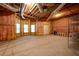 Unfinished basement with exposed beams, insulated walls, and lots of potential at 223 Oak Grove Dr, Dallas, GA 30157
