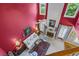 Open-concept living room has a fireplace, soaring ceilings and tons of natural light at 3032 Montclair Se Cir, Smyrna, GA 30080