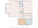 First floor plan featuring a living room, kitchen, dining area, primary bedroom, and garage layout at 4224 Dogwood Bend Park, Berkeley Lake, GA 30096