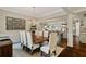 Formal dining room with hardwood floors and views to an open floorplan at 4224 Dogwood Bend Park, Duluth, GA 30096