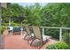 Inviting deck with comfortable seating and serene views of the surrounding trees at 702 Crescent Cir, Canton, GA 30115