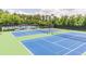 Well-maintained tennis courts with pristine surfaces and professional lighting for evening play at 702 Crescent Cir, Canton, GA 30115