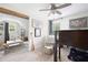 Unique bedroom featuring an open concept design, bunk bed and whimsical decor at 1417 Woodrow Kay Rd, Rockmart, GA 30153