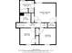 Floor plan highlighting primary bedroom, bath, walk-in closet, plus two additional bedrooms at 3966 N Indian Nw Cir, Kennesaw, GA 30144