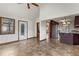 Bright airy room with vaulted ceilings, lots of windows and neutral walls and floors, adjacent to kitchen at 3966 N Indian Nw Cir, Kennesaw, GA 30144