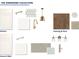 This design scheme includes tile, fixtures, flooring samples and paint colors for kitchen and bath at 748 Auguste Ave, Decatur, GA 30033