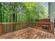 Wood patio with a view of trees at 5057 Lower Elm St, Atlanta, GA 30349