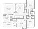 This is a floor plan illustrating the upper level, featuring bedrooms, bathrooms, a loft, and closet spaces at 56 Addison Woods Dr, Sugar Hill, GA 30518