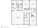 Second floor plan with primary bedroom, bathroom, closet, three additional bedrooms, laundry room, and open to below area at 5925 Whitney Ct, Cumming, GA 30041