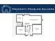 Schematic of the first floor showing the entrance, kitchen, dining room, living room, bathroom and stairwell at 3692 Belmont Abbey Dr, Decatur, GA 30034
