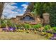Landscaped entrance sign for 