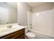 Bathroom with a vanity, toilet, and shower/tub at 1021 Reddy Farm Rd, Grayson, GA 30017