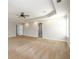 Very large bedroom with ceiling fan and neutral colored carpet and paint at 1021 Reddy Farm Rd, Grayson, GA 30017