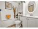 Bathroom with vanity, toilet, decor, and framed print at 2959 Pritchards Mill Trl, Douglasville, GA 30135