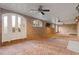Spacious brick patio with ceiling fans and ample space for entertaining and relaxing outdoors at 3977 Sweet Bottom Dr, Duluth, GA 30096