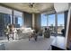 Cozy living room with large windows, comfortable seating, and sleek decor offers a relaxing space with city views at 855 Peachtree Ne St # 1703, Atlanta, GA 30308