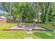 Serene backyard with a fire pit area and plenty of space for outdoor enjoyment at 2048 Mcafee Rd, Decatur, GA 30032