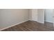 Bedroom with hardwood floors, base trim and neutral walls at 3151 Kingswood Gln, Decatur, GA 30034