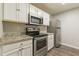 Bright kitchen featuring stainless steel appliances, granite countertops, and white shaker-style cabinets at 3151 Kingswood Gln, Decatur, GA 30034