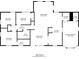 Detailed floor plan highlighting the layout of the house, including bedrooms, living spaces, and kitchen at 3420 Leisure Ln, Atlanta, GA 30349