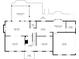 Main level floor plan featuring a living room, kitchen, dining room, and garage at 4366 Cedar Wood Sw Dr, Lilburn, GA 30047