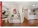Open entryway with a red door with living room and small bar area visible at 1195 Cameron Ct, Atlanta, GA 30306