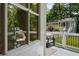 Charming view of the patio featuring outdoor seating and lush greenery at 1195 Cameron Ct, Atlanta, GA 30306