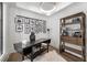 Home office with modern decor, unique desk, and natural light at 306 Pinecrest Ne Rd, Atlanta, GA 30342