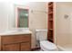 Bathroom with tile floor, single vanity and toilet at 3440 Quinn Ridge Dr, Snellville, GA 30039