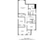 Detailed floor plan showcasing the layout of the second floor with bedrooms, bathrooms, and laundry at 3469 Stoneleigh Walk, Lithonia, GA 30038