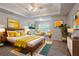 Modern main bedroom suite with a tray ceiling, ample natural light, and contemporary decor at 3469 Stoneleigh Walk, Lithonia, GA 30038