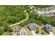 An aerial view of a home surrounded by lush green trees and landscaping in a beautiful neighborhood at 5075 Havenbrooke Ct, Cumming, GA 30040