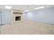 Unfinished basement featuring a fireplace, ready for customization at 609 Redwood Drive Dr, Woodstock, GA 30189