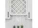 Close up of white kitchen cabinetry with modern hardware and decorative elements at 3356 Thornewood Dr, Atlanta, GA 30340