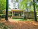 A cozy screened-in porch provides relaxation in this backyard featuring mature trees and a brick home exterior at 773 N Superior Ave, Decatur, GA 30033