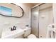 Bathroom with a sink, toilet, mirror and shower at 773 N Superior Ave, Decatur, GA 30033