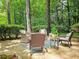 Relaxing patio space with comfortable seating and lush greenery all around at 773 N Superior Ave, Decatur, GA 30033