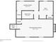 Floor plan of the basement featuring an entertainment room, gym, laundry room and bathroom at 2022 Ramblewood Ne Ct, Marietta, GA 30062