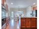 Kitchen area featuring granite countertops, stainless steel appliances and a breakfast nook with a view to the backyard at 3642 Lake Estates Way Way, Atlanta, GA 30349