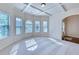 Bright living room featuring coffered ceilings, neutral carpet, and lots of natural light at 3642 Lake Estates Way Way, Atlanta, GA 30349