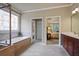 Elegant main bathroom features a soaking tub, separate shower, and dual sinks, offering a private oasis at 414 Wallis Farm Way, Marietta, GA 30064
