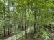 Scenic wooded walking path with ample natural light and lush surrounding foliage at 570 Society St, Alpharetta, GA 30022