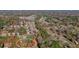 Aerial shot illustrating the property situated among picturesque trees, perfect for nature lovers seeking serenity at 3310 Bryan Way, Marietta, GA 30008